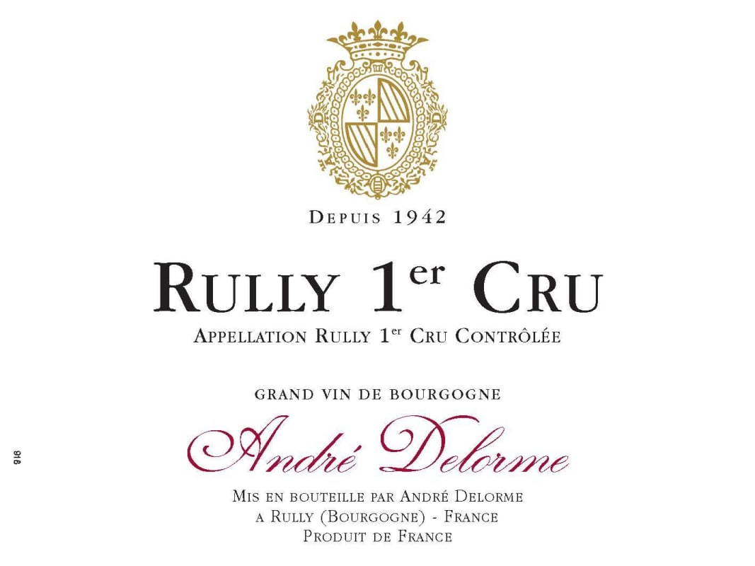 Andre Delorme Rully Premier Cru Blanc 2012 Front Label