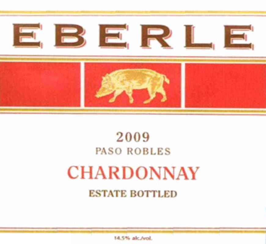 Eberle Chardonnay 2009 Front Label
