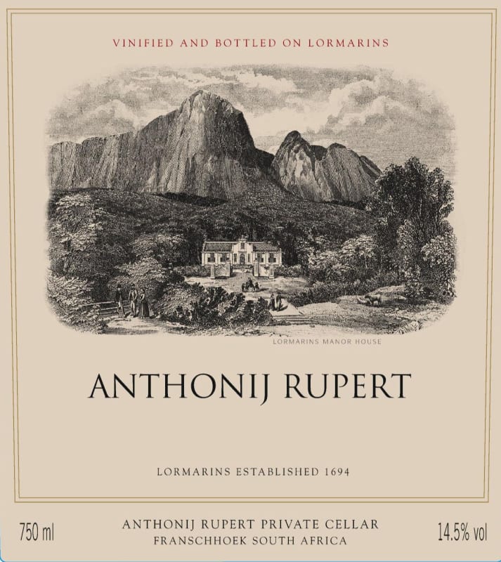 Anthonij Rupert Red Blend 2009 Front Label