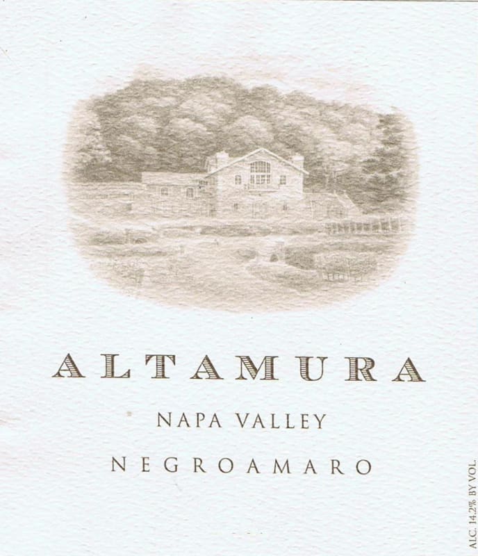 Altamura Negroamaro 2009 Front Label