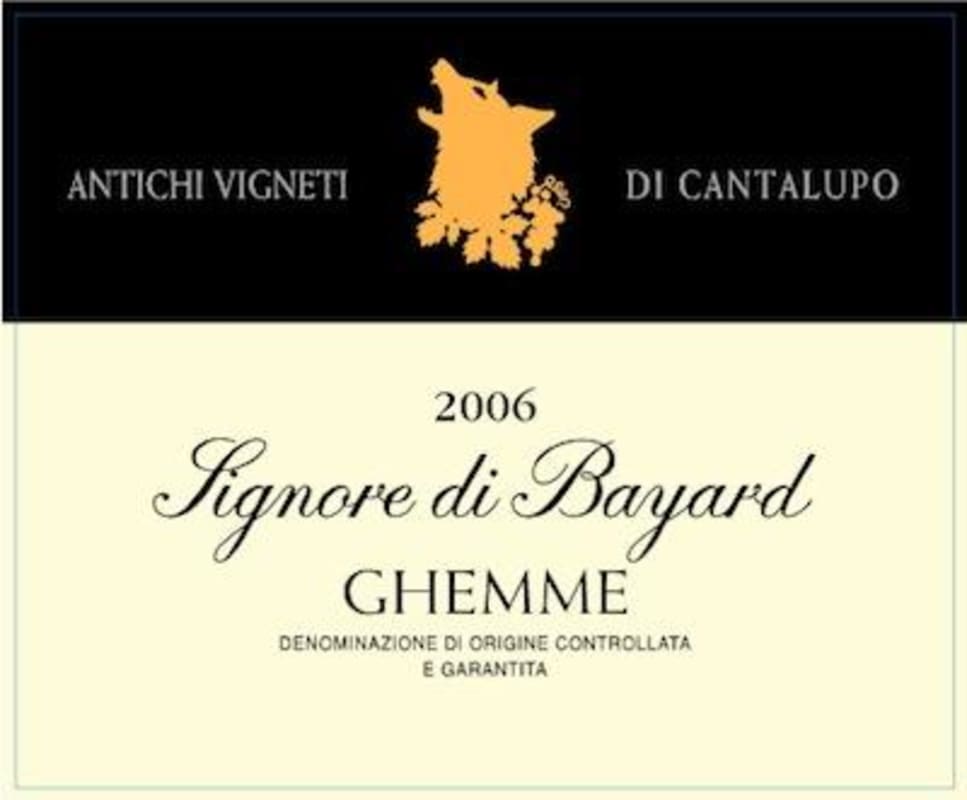 Cantalupo Signore di Bayard 2006 Front Label