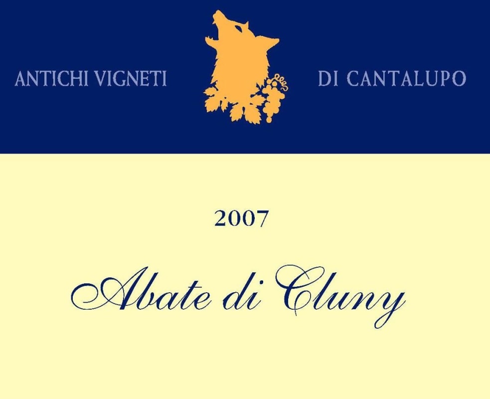 Cantalupo Colline Novaresi Abate di Cluny 2007 Front Label