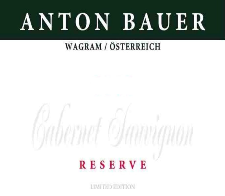 Anton Bauer Reserve Limited Edition Cabernet Sauvignon 2014 Front Label