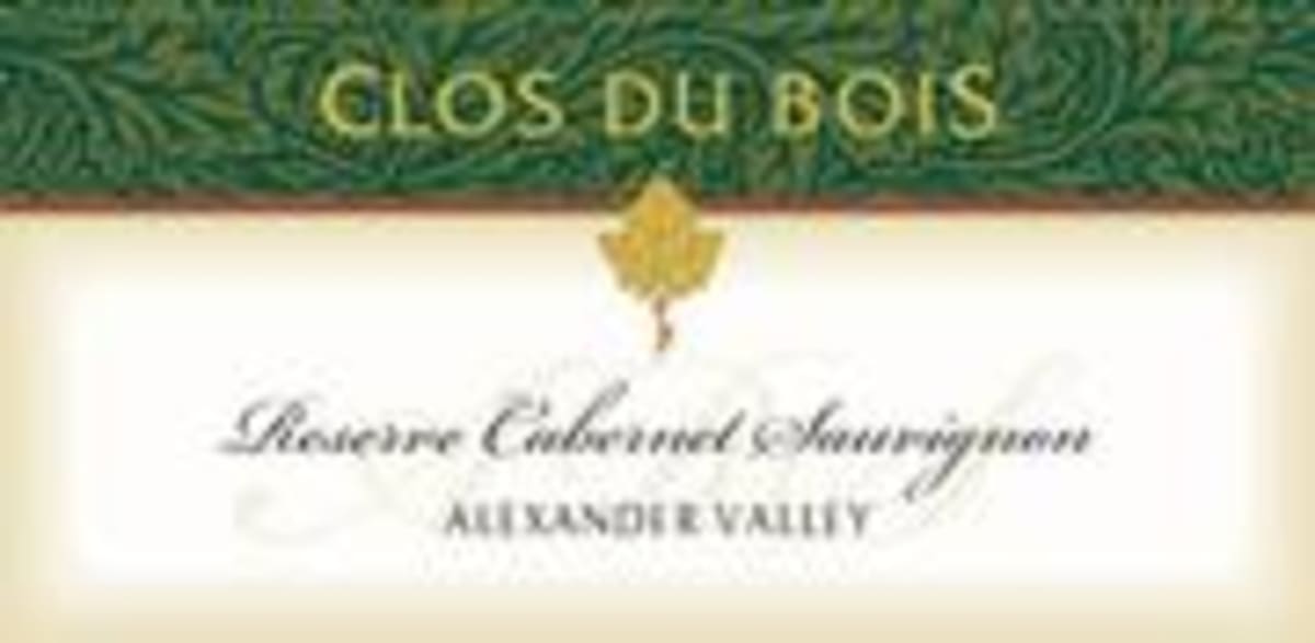 Clos du Bois Alexander Valley Reserve Cabernet Sauvignon 1997 Front Label