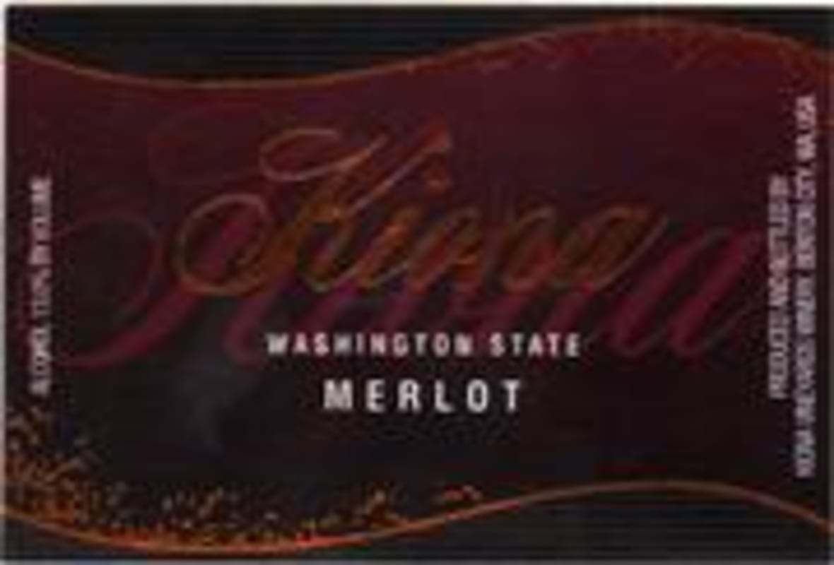 Kiona Merlot 1997 Front Label