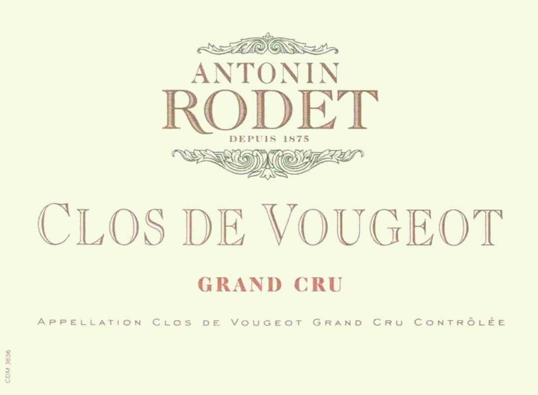 Antonin Rodet Clos de Vougeot Grand Cru 2005 Front Label