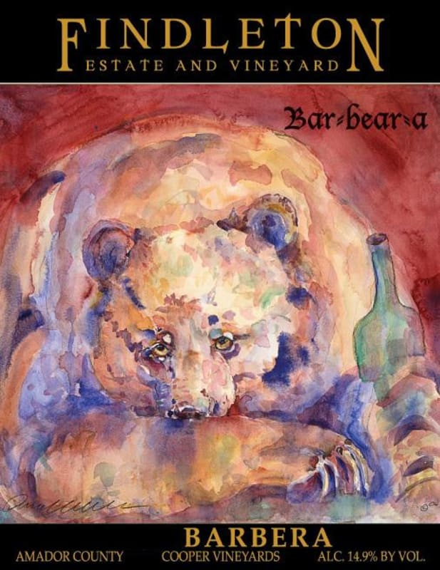 Findleton Estate & Vineyard Barbera 2014 Front Label