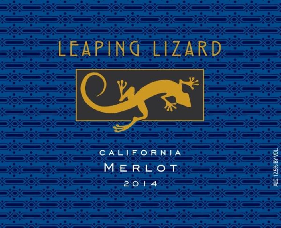 Adler Fels Leaping Lizard Merlot 2014 Front Label