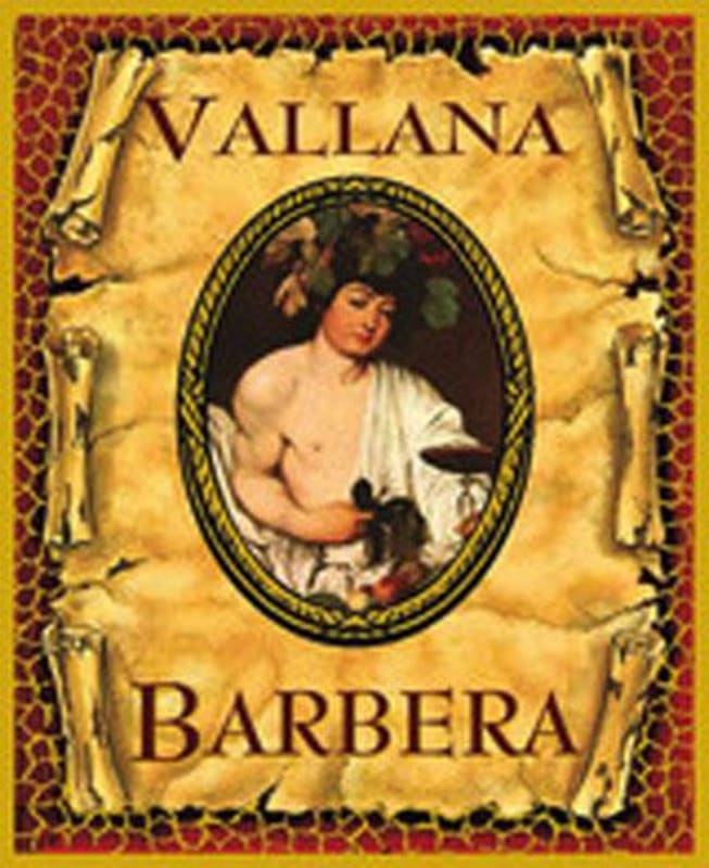 Vallana Barbera 2013 Front Label