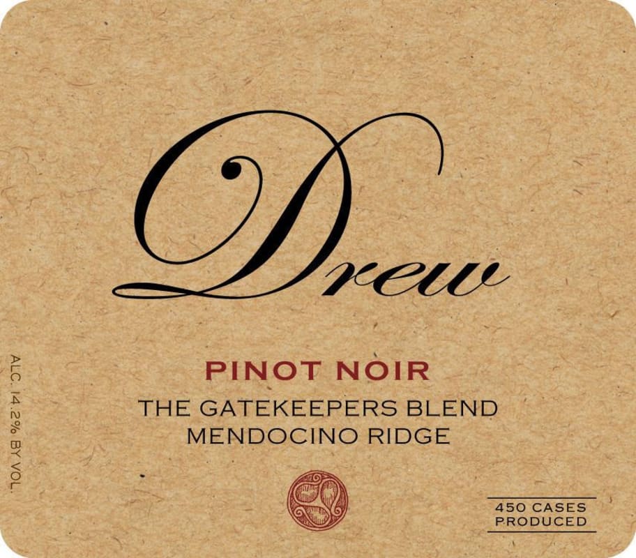Drew Gatekeepers Pinot Noir 2010 Front Label