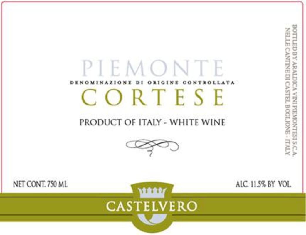 Castelvero Piemonte Cortese 2011 Front Label