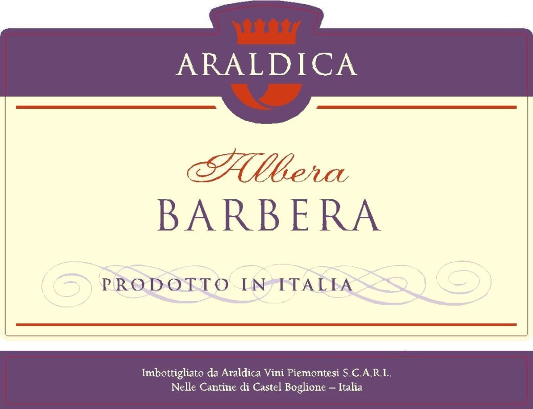 Araldica Vini Piemontesi Albera Barbera d'Asti 2014 Front Label