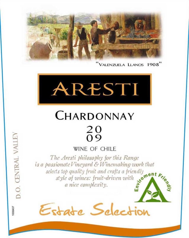 Aresti Estate Selection Chardonnay 2009 Front Label