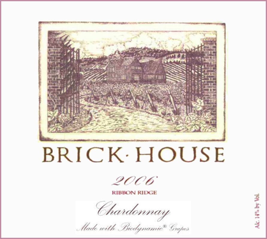 Brick House Chardonnay 2006 Front Label