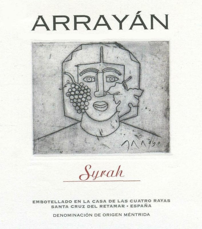 Arrayan Syrah 2004 Front Label