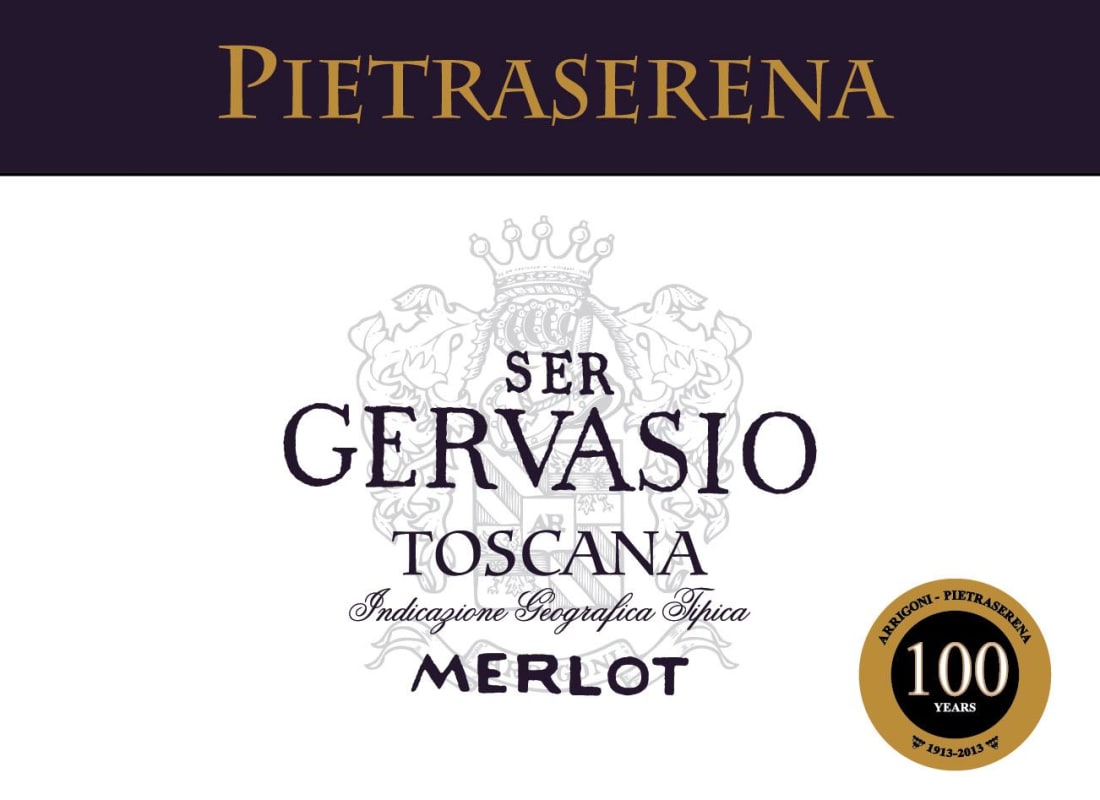 Pietraserena Ser Gervasio Toscana Merlot 2011 Front Label