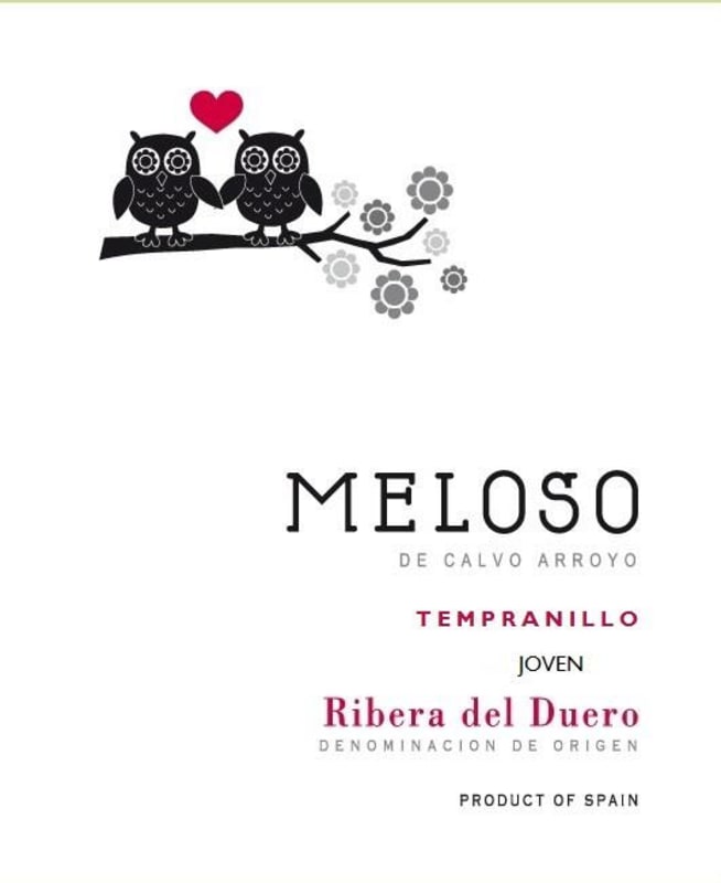 Bodegas Arrocal Meloso de Calvo Arroyp Tempranillo Joven 2014 Front Label
