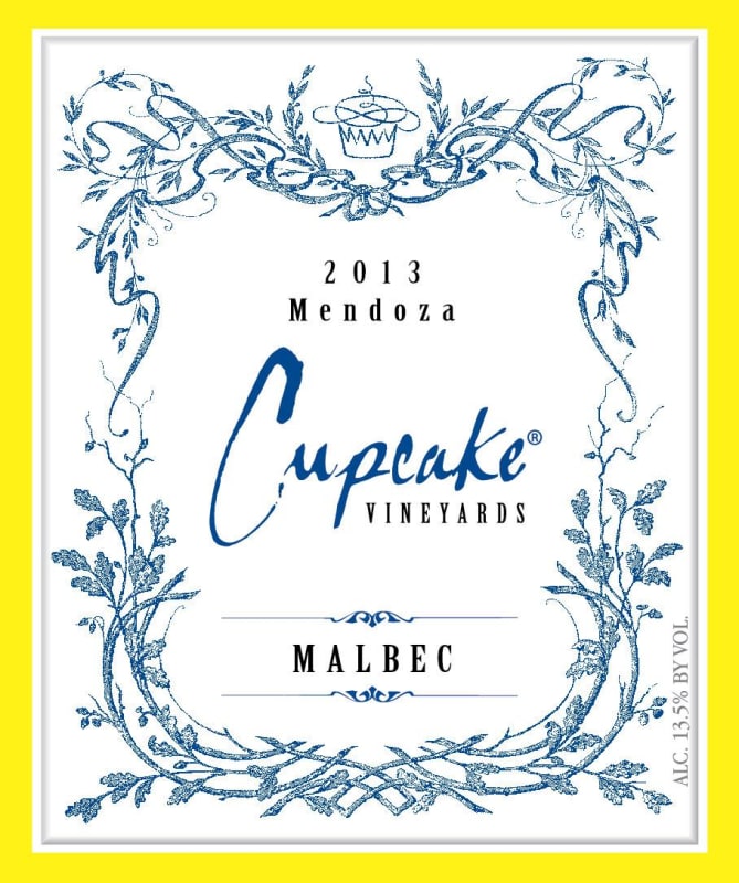 Cupcake Vineyards Mendoza Malbec 2013 Front Label