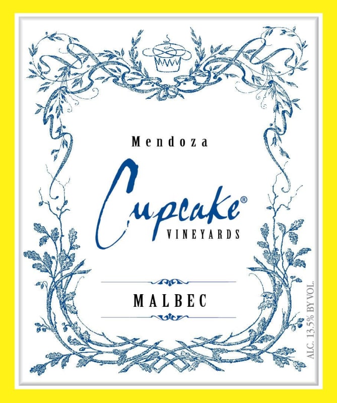 Cupcake Vineyards Mendoza Malbec 2014 Front Label