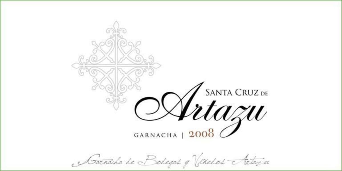 Artazu Santa Cruz de Artazu Garnacha 2008 Front Label