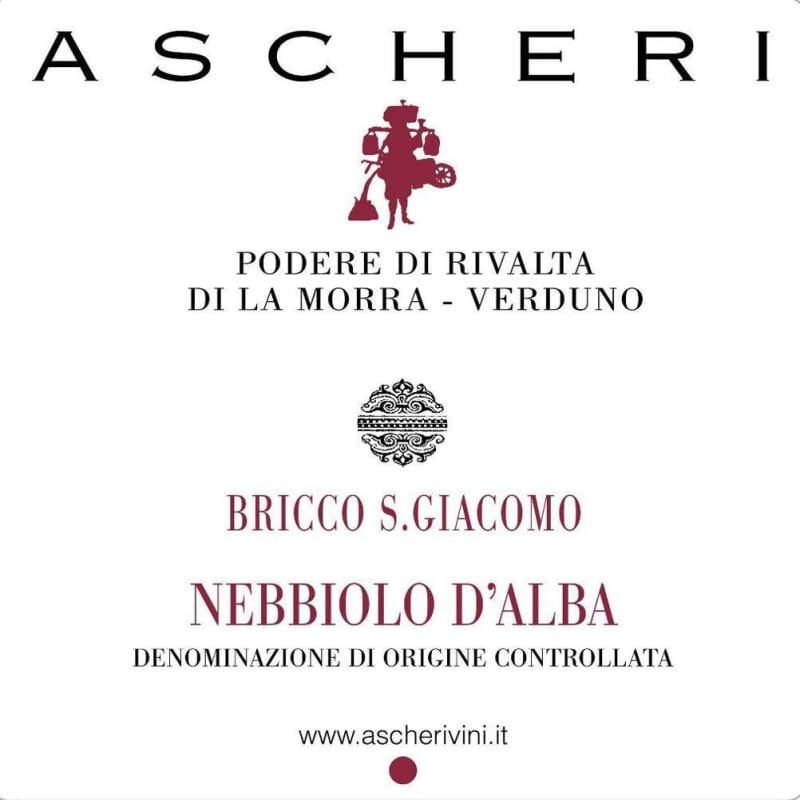 Ascheri Bricco S. Giacomo Nebbiolo d'Alba 2014 Front Label