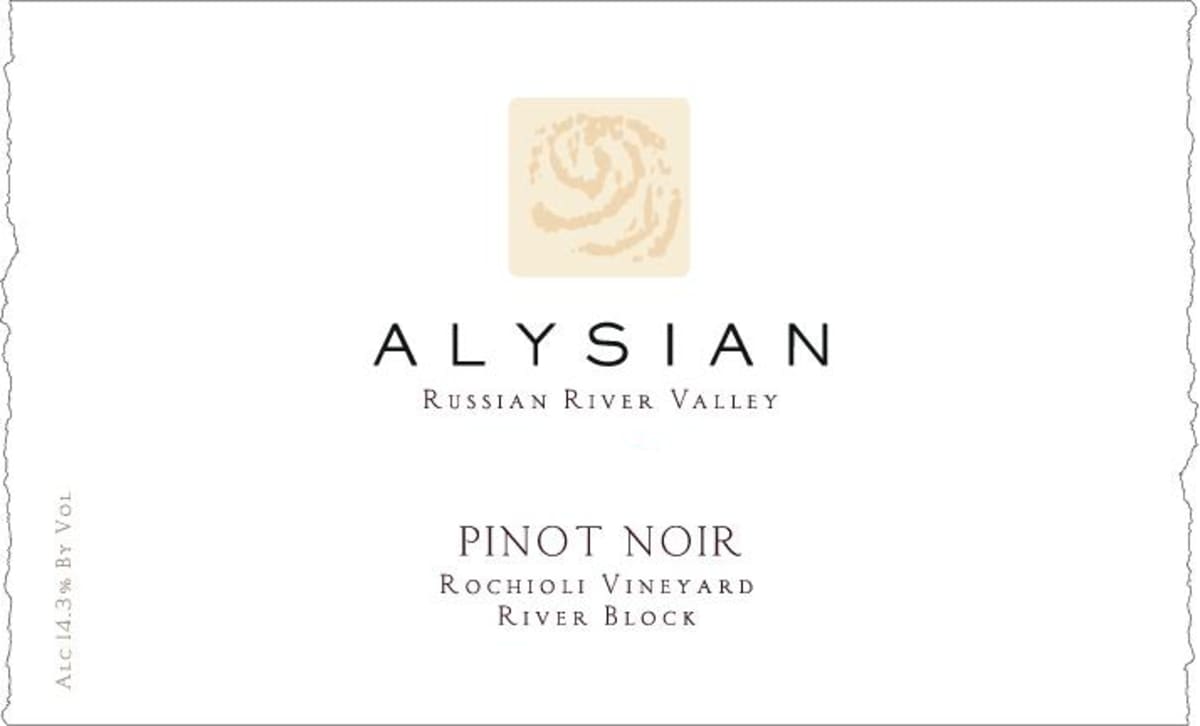 Alysian Rochioli Vineyard Blocks Pinot Noir 2009 Front Label