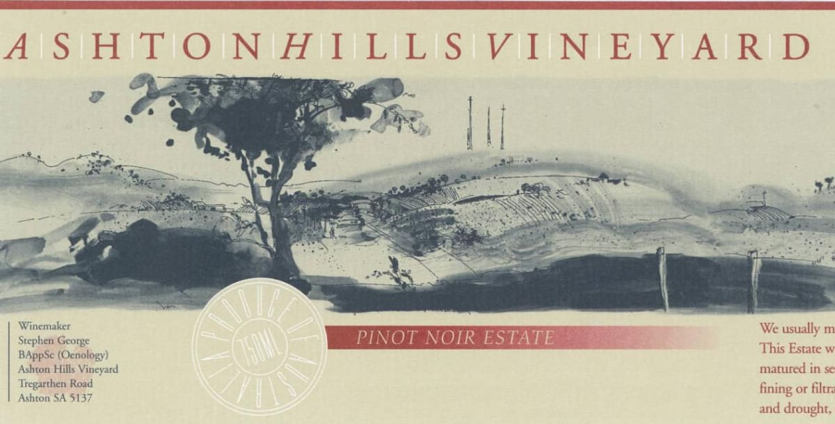 Ashton Hills Pinot Noir Estate 2015 Front Label