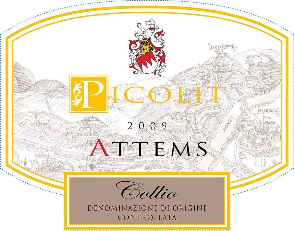 Attems Collio Goriziano Picolit 2009 Front Label