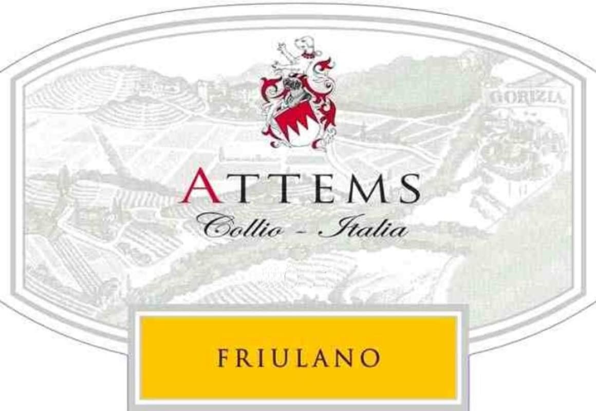 Attems Collio Friulano 2012 Front Label