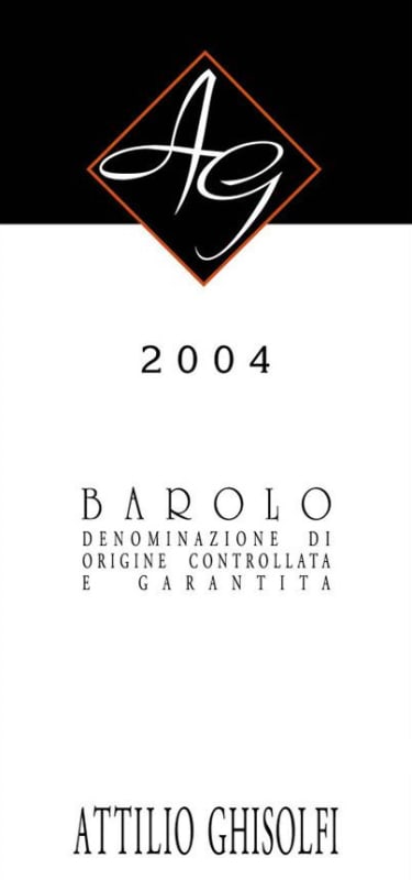 Attilio Ghisolfi Barolo 2004 Front Label