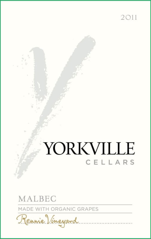 Yorkville Cellars Rennie Vineyard Malbec 2011 Front Label