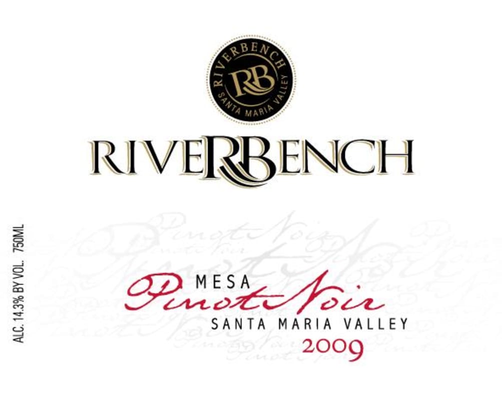 Riverbench Mesa Pinot Noir 2009 Front Label
