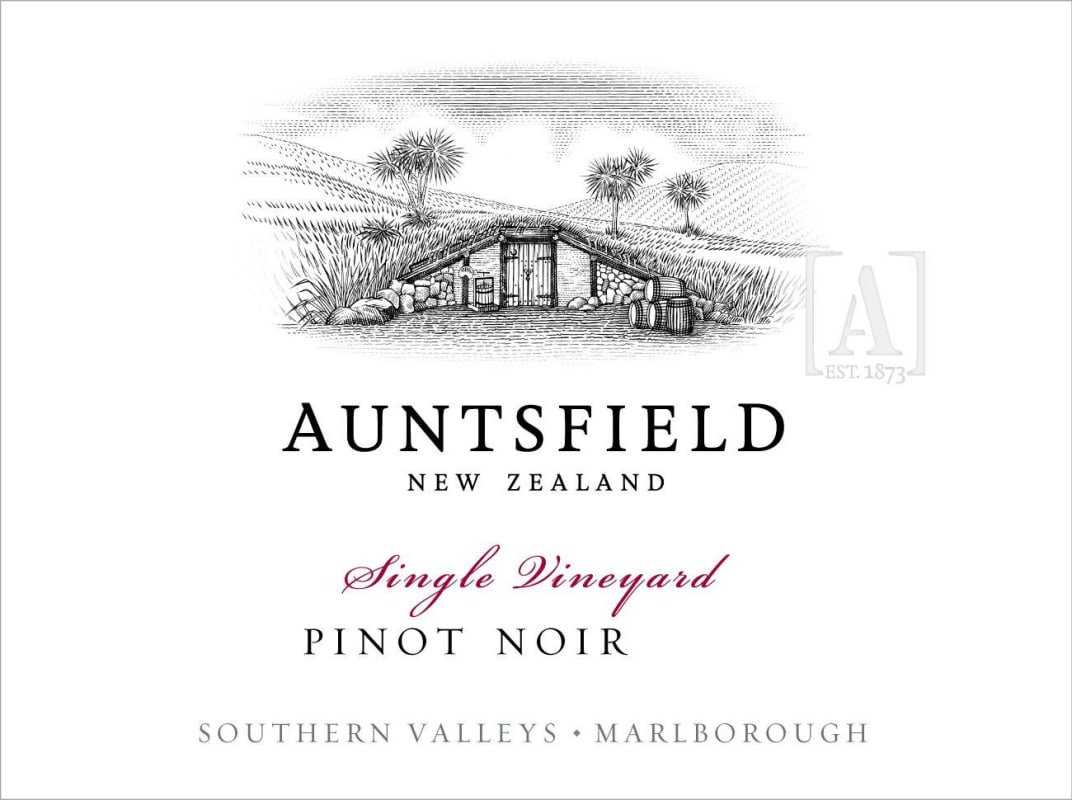 Auntsfield Estate Single Vineyard Pinot Noir 2014 Front Label