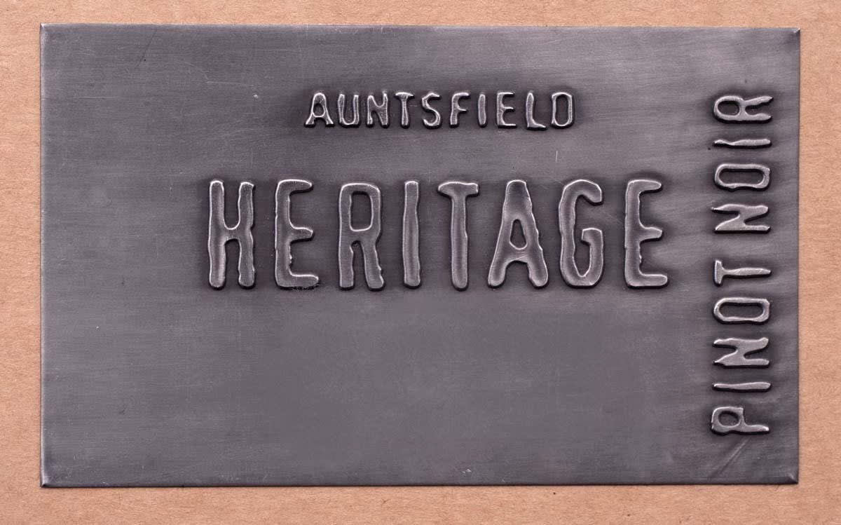 Auntsfield Estate Heritage Pinot Noir 2007 Front Label