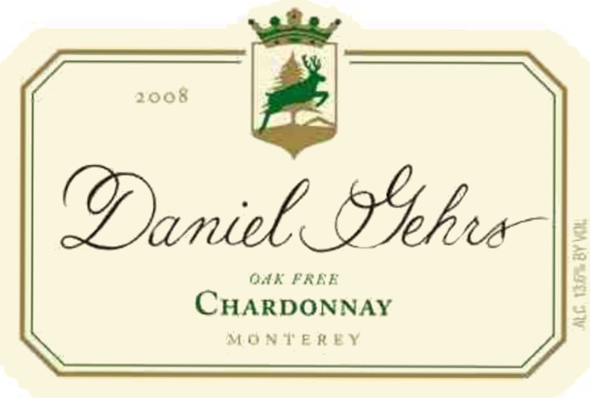 Daniel Gehrs Oak Free Chardonnay 2008 Front Label