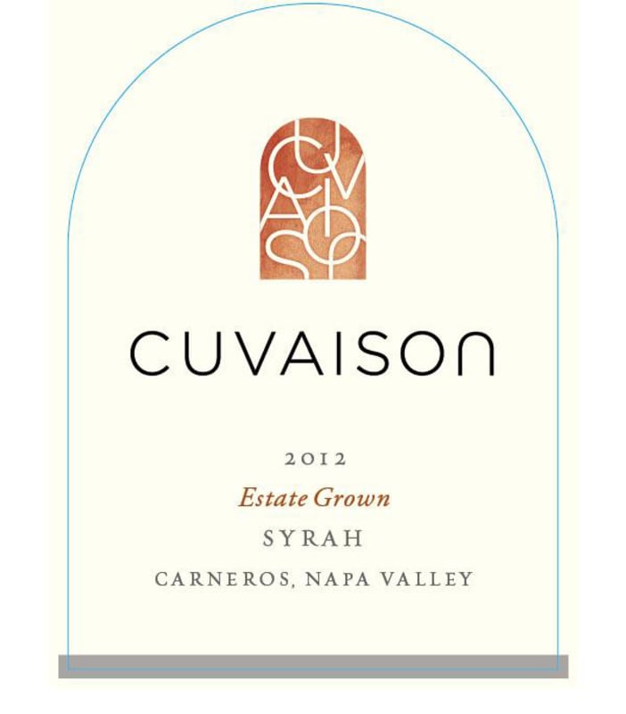 Cuvaison Syrah 2012 Front Label