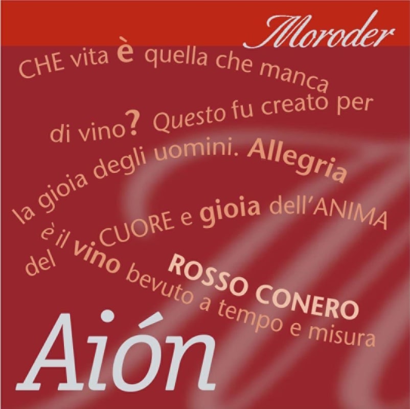 Moroder Rosso Conero Aion 2010 Front Label