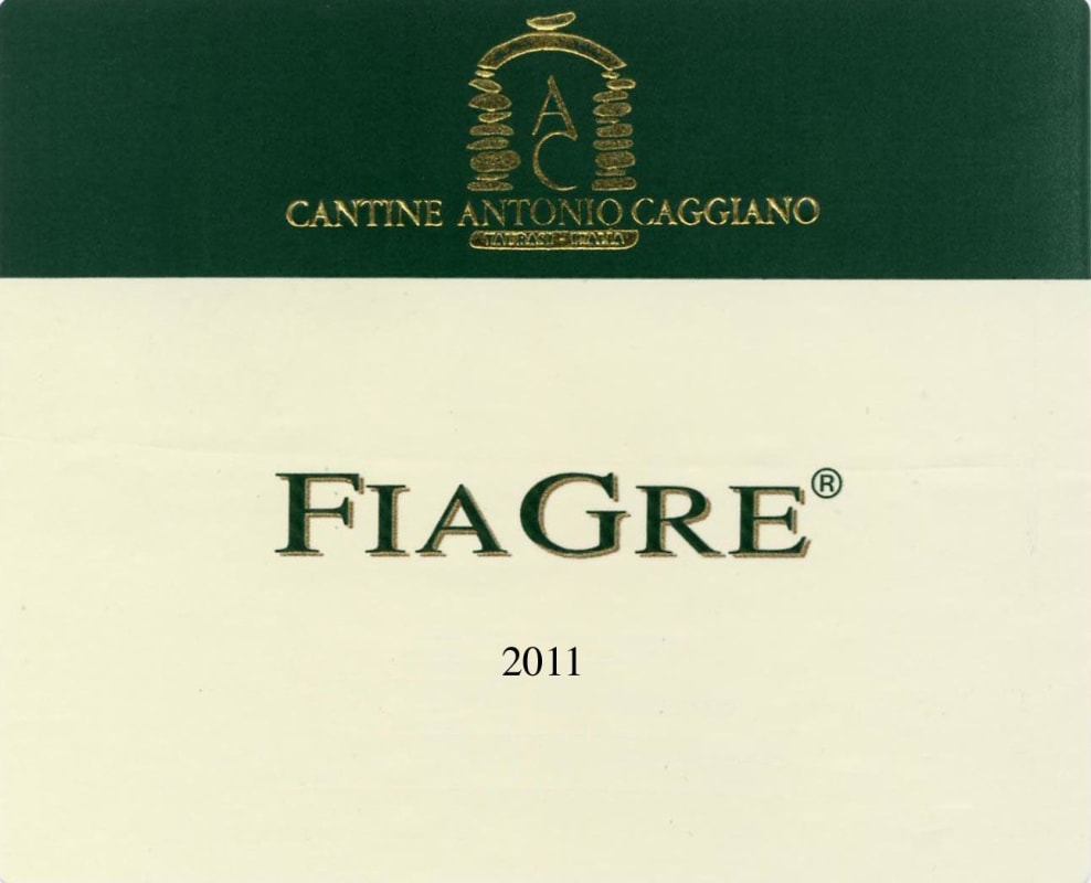 Cantine Caggiano Campania Fiagre Bianco 2011 Front Label