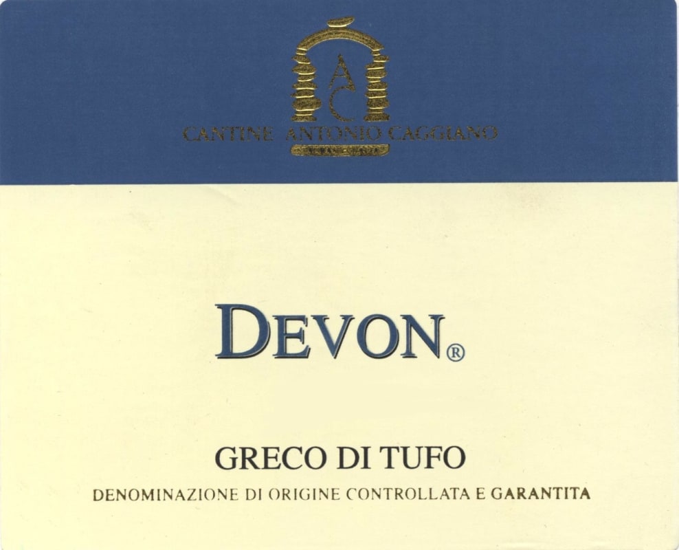 Cantine Caggiano Greco di Tufo Devon 2013 Front Label