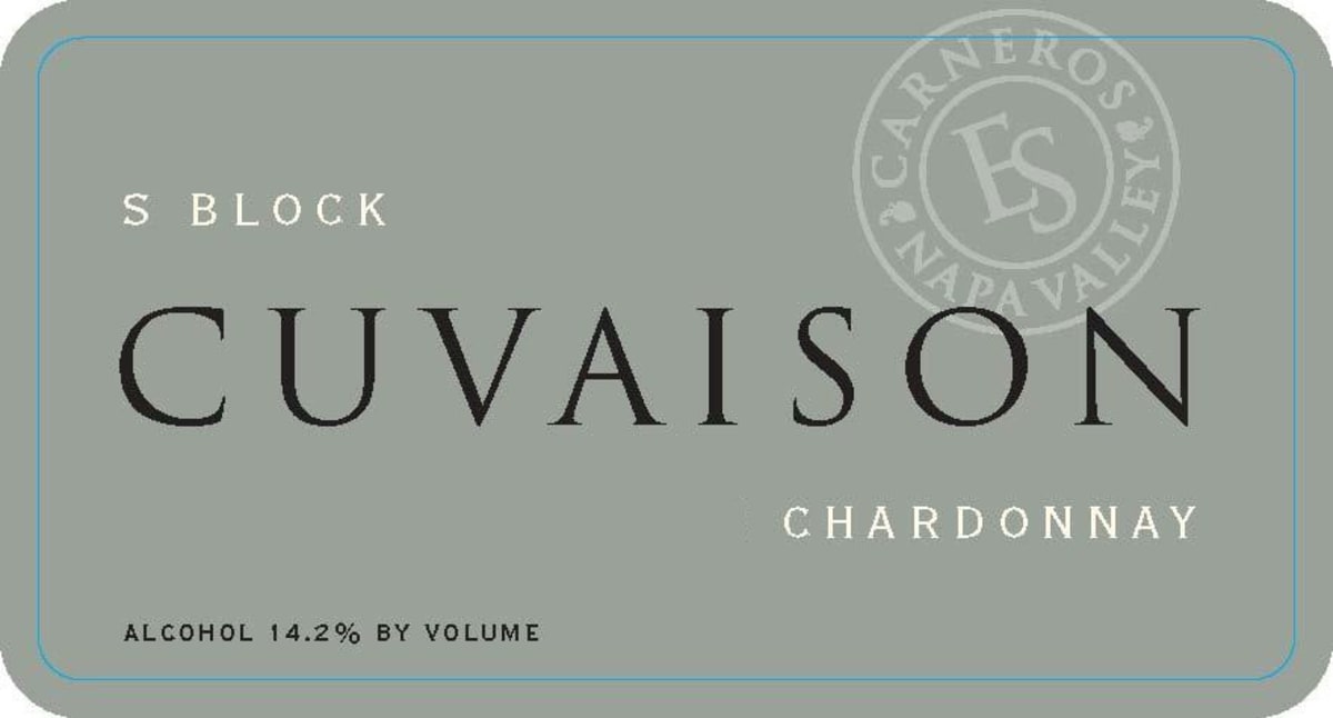 Cuvaison S Block Chardonnay 2006 Front Label