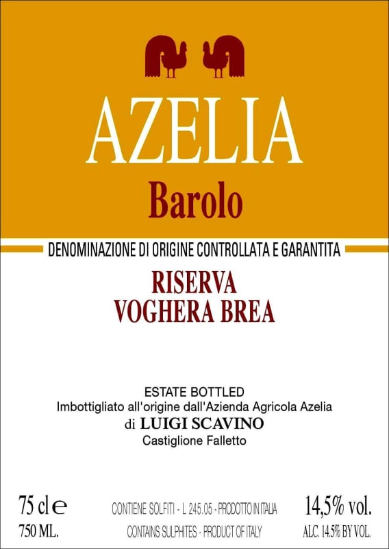 Azelia Barolo Voghera Brea Riserva 2007 Front Label
