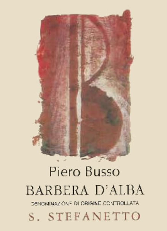 Piero Busso Santo Stefanetto Barbera d'Alba 2009 Front Label