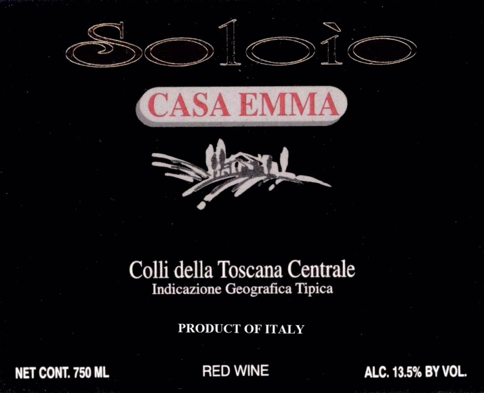 Casa Emma Soloio Rosso 2003 Front Label