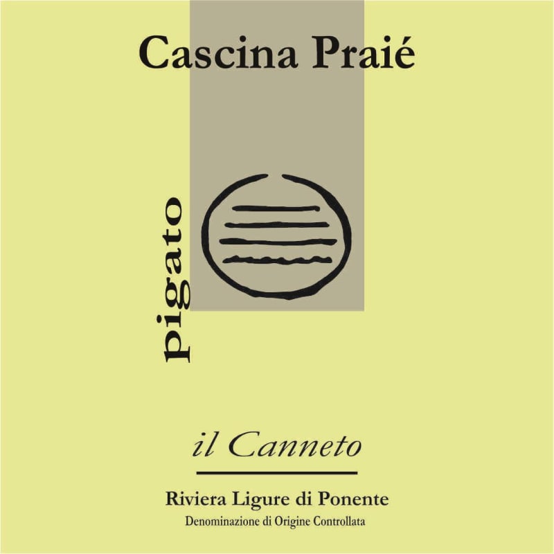 Cascina Praie Liguria Il Canneto Pigato 2014 Front Label