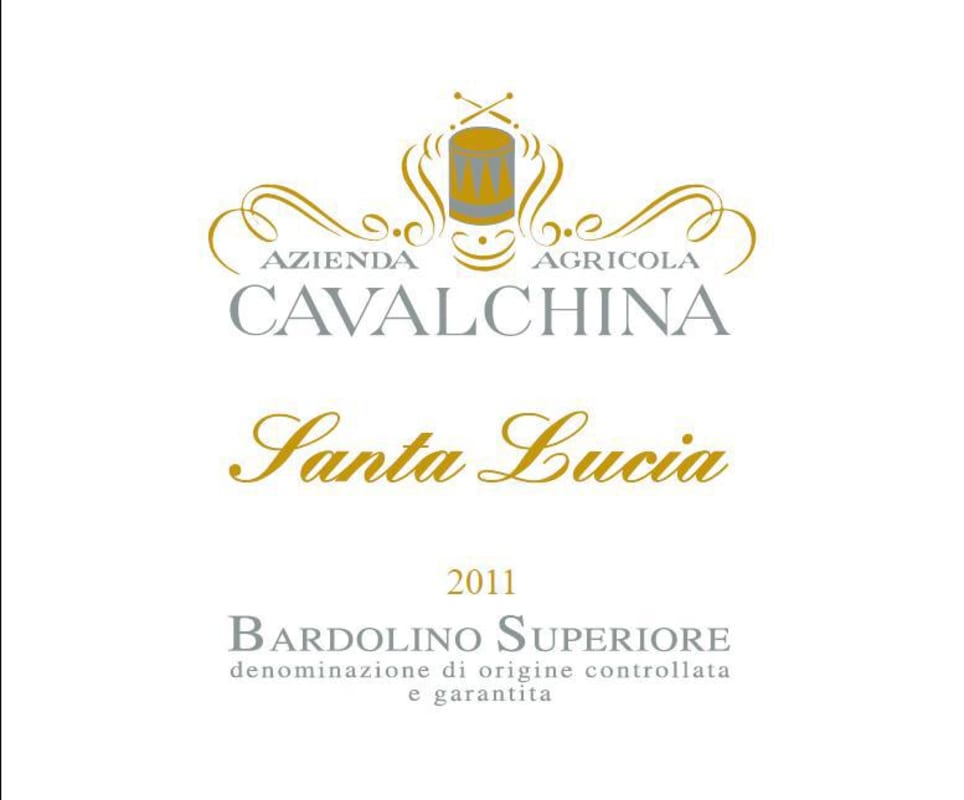 Cavalchina Santa Lucia Bardolino Superiore 2011 Front Label