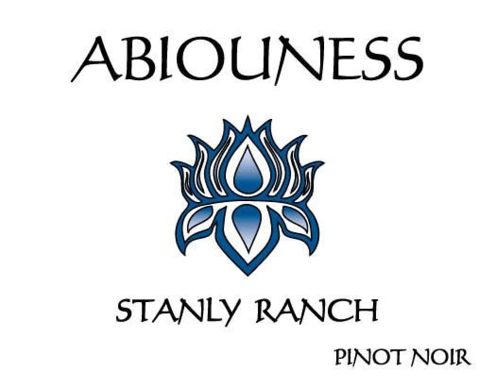 Abiouness Wines Stanly Ranch Pinot Noir 2014 Front Label