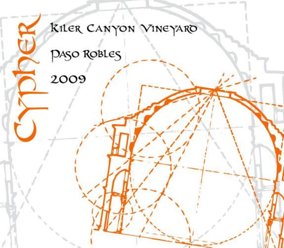 Cypher Winery Paso Robles Kiler Canyon Vineyard 2009 Front Label