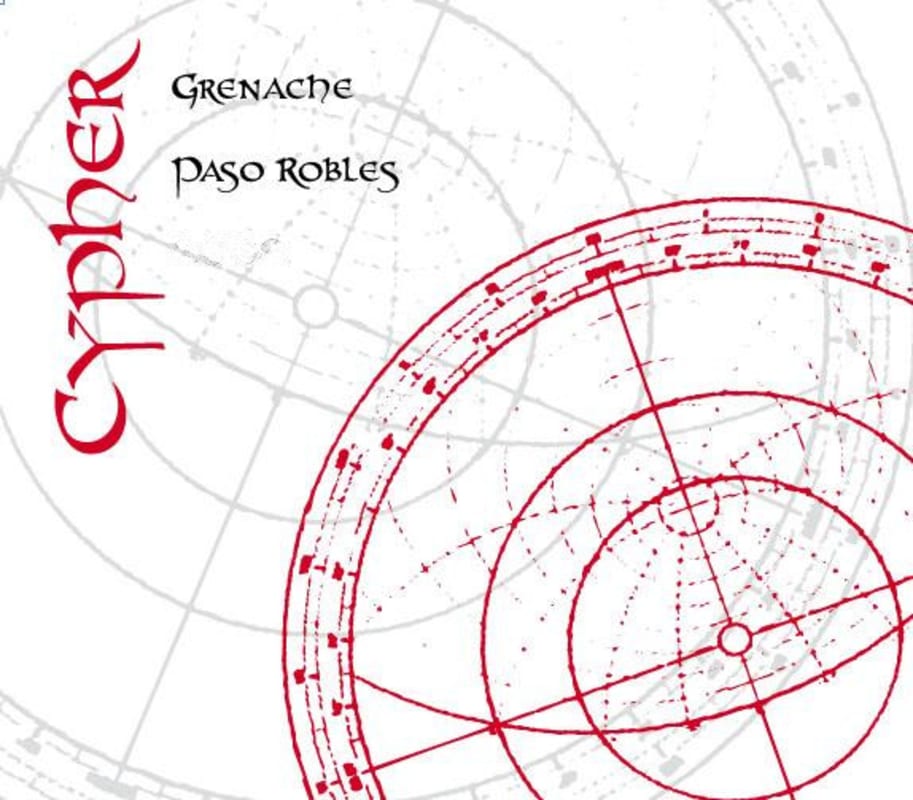 Cypher Winery Paso Robles Grenache 2010 Front Label