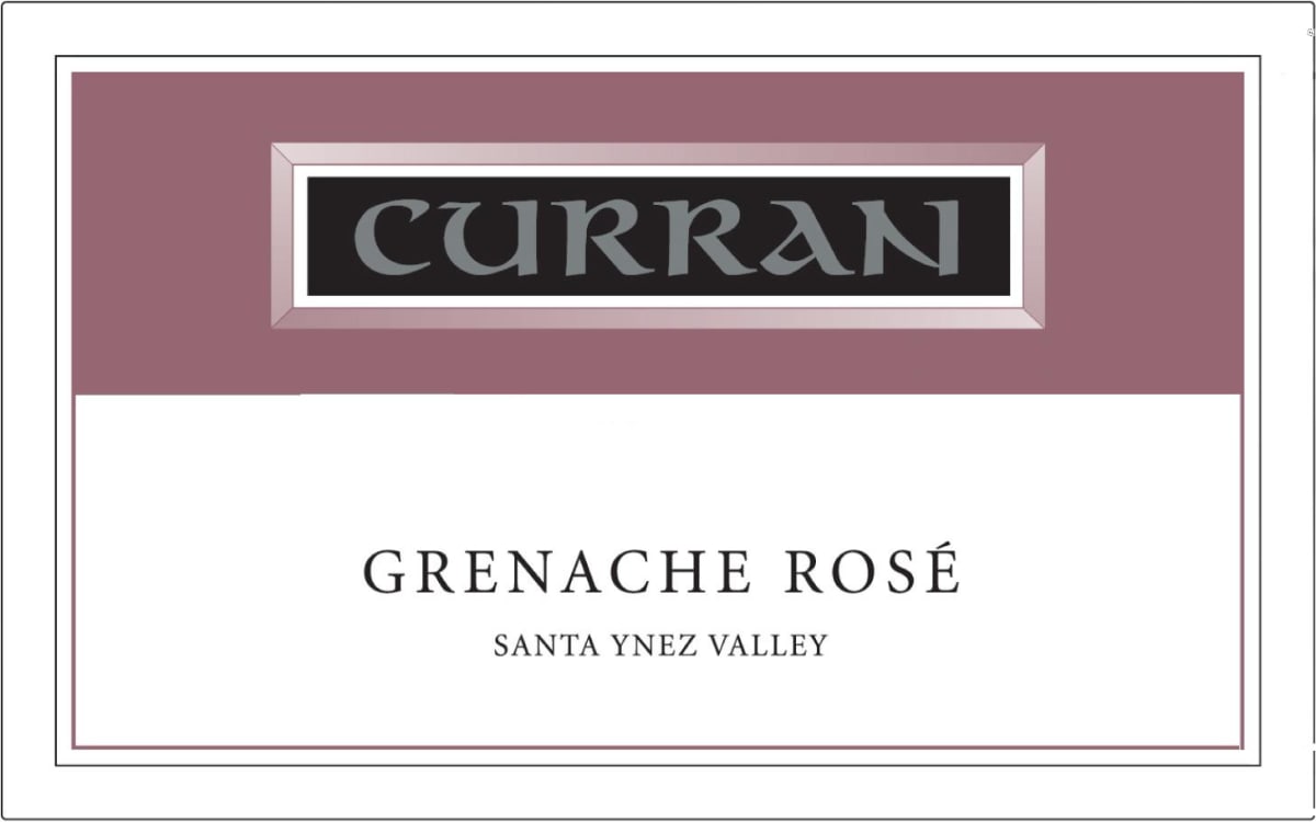 Curran Grenache Rose 2012 Front Label