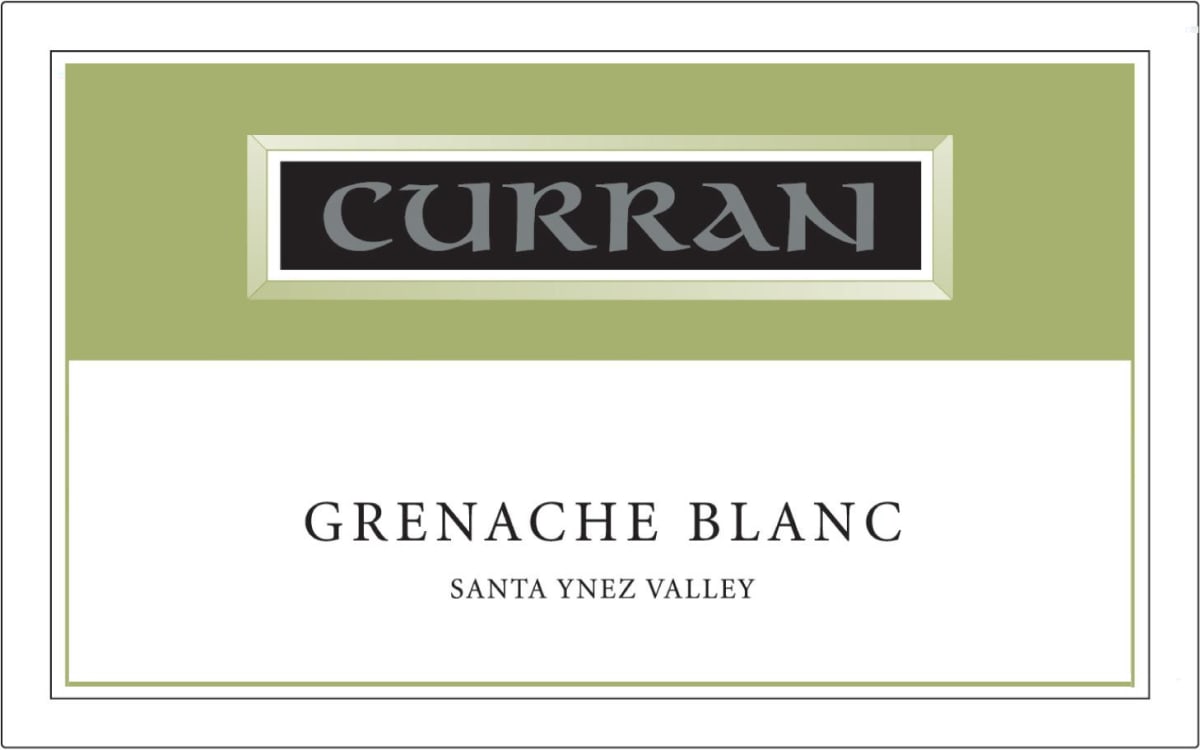 Curran Grenache Blanc 2012 Front Label